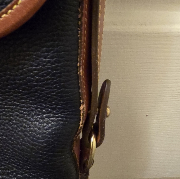 Vintage Dooney & Bourke Navy Blue Calvary Spectator Crossbody Bag - Picture 3 of 9